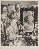KG 04883
<br/>
Oude vrouw aan toilettafel
<br/>
<em>Falck, Jeremias (ca. 1619-1677)</em>